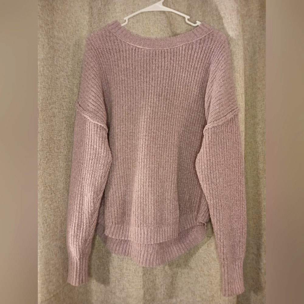 SO WOMEN'S XXL LIGHT PURPLE LONG SLEEVE  SWEATER 💜 - Picture 4 of 4